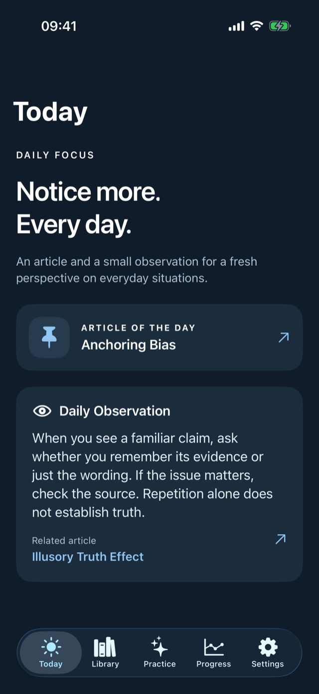 Biases — schermata 1