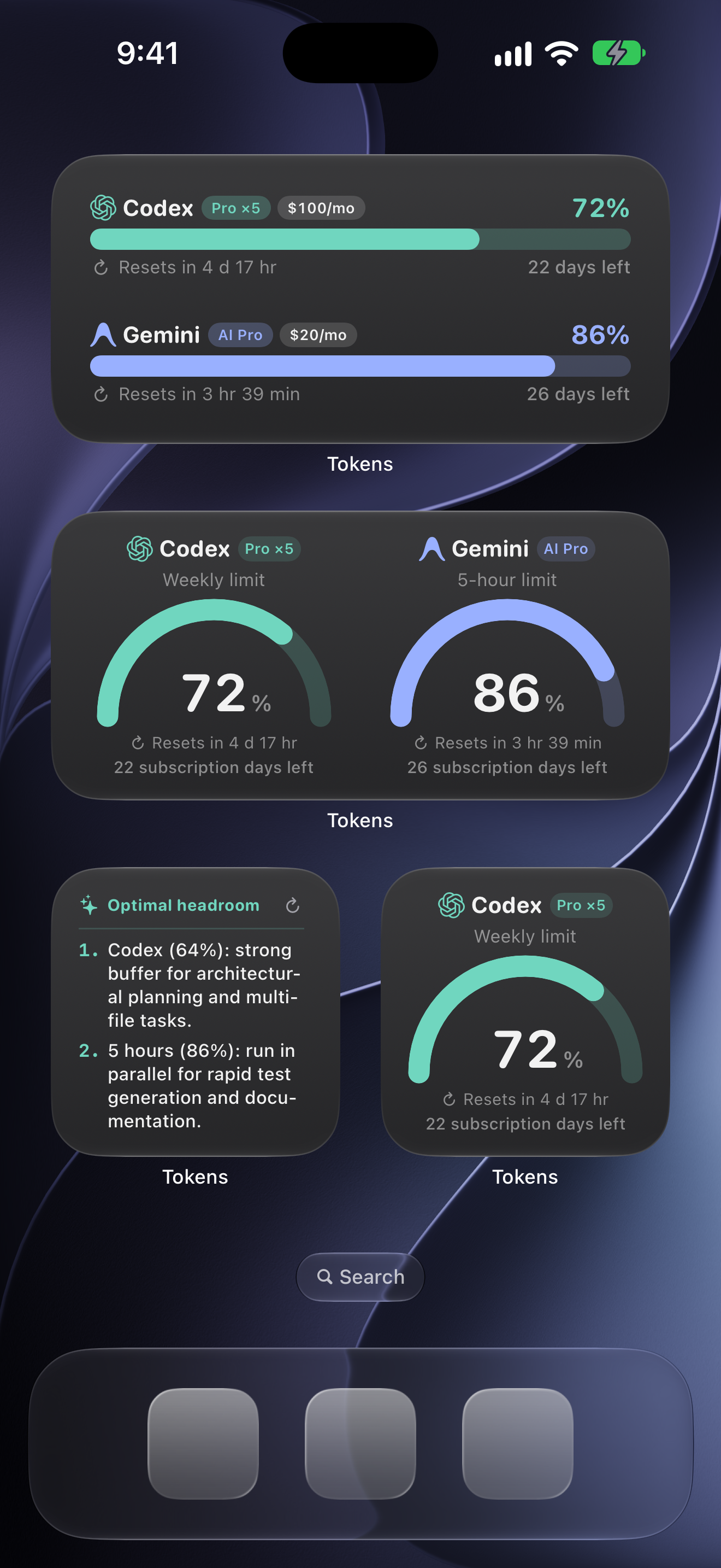 Tokens — Screenshot 5